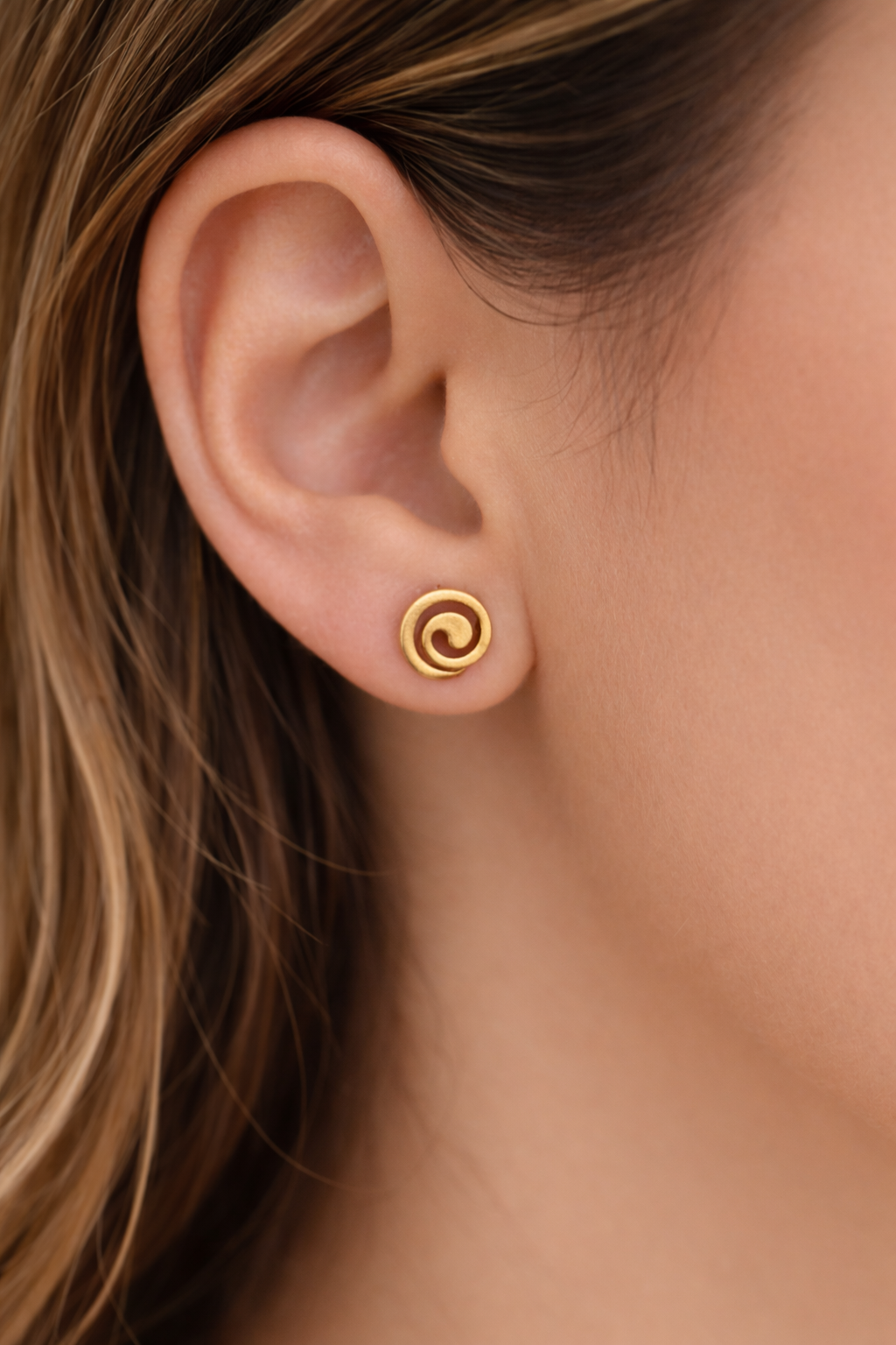 Paslanmaz çelik Spiral (Sarmal) küpe